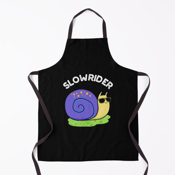 Item preview, Slow Rider Funny Snail Puns (Dark BG) designed and sold by punnybone.