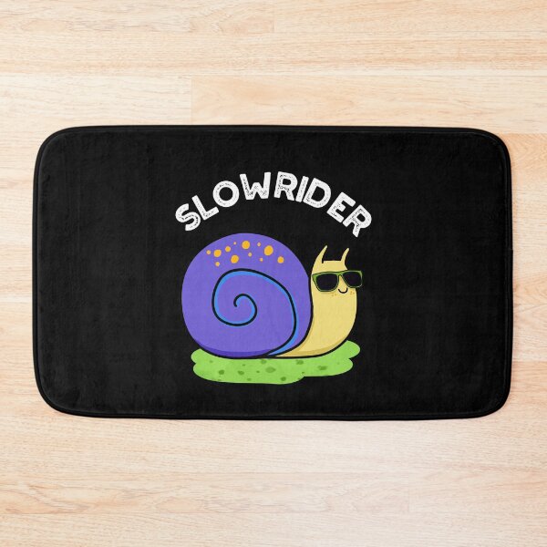 Item preview, Slow Rider Funny Snail Puns (Dark BG) designed and sold by punnybone.