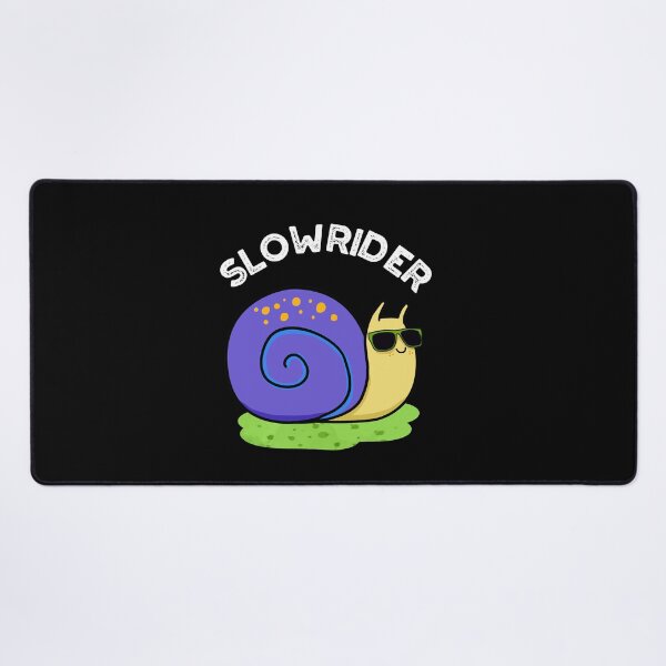 Item preview, Slow Rider Funny Snail Puns (Dark BG) designed and sold by punnybone.