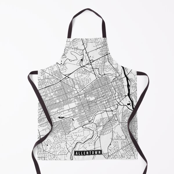 Item preview, Allentown, Pennsylvania Street Map designed and sold by InkistPrints.