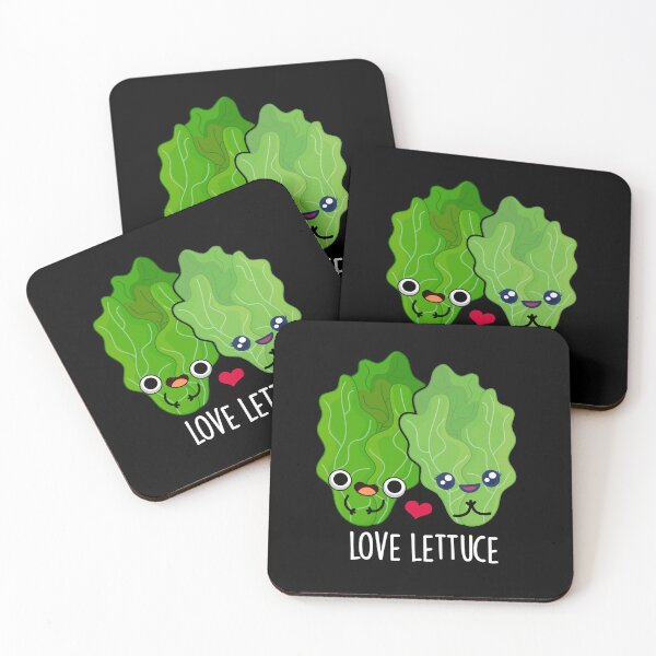 Item preview, Love Lettuce Funny Veggie Puns (Dark BG) designed and sold by punnybone.