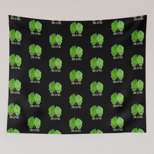Item preview, Love Lettuce Funny Veggie Puns (Dark BG) designed and sold by punnybone.