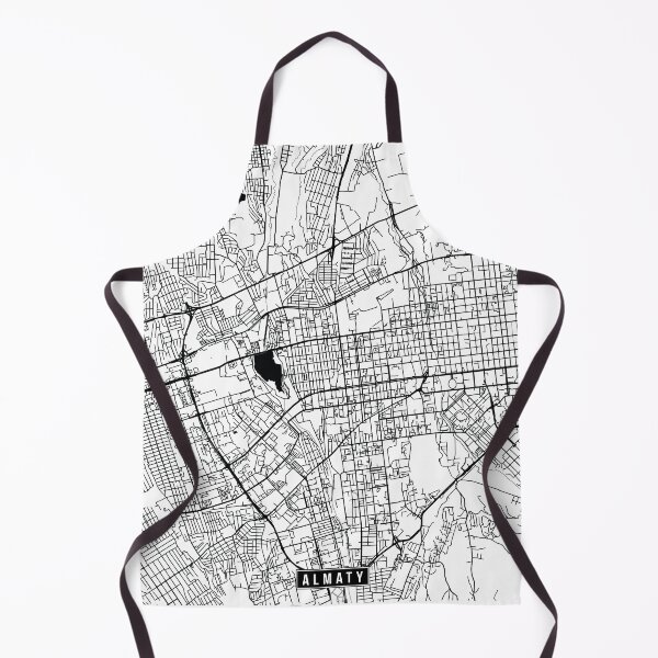 Item preview, Almaty, Kazakhstan Street Map designed and sold by InkistPrints.