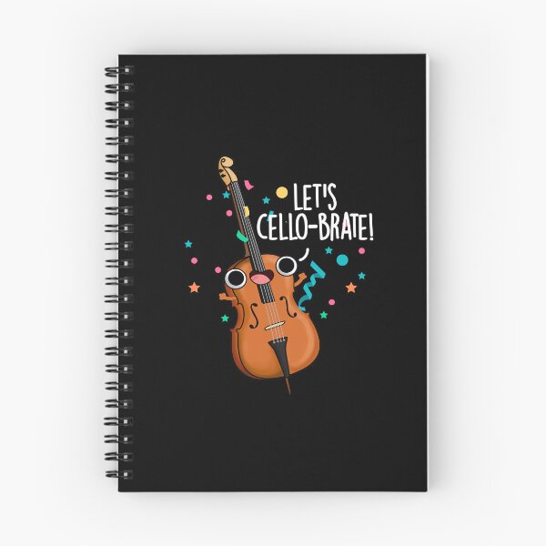 Item preview, Let's Cello-brate Funny Cello Puns (Dark BG) designed and sold by punnybone.