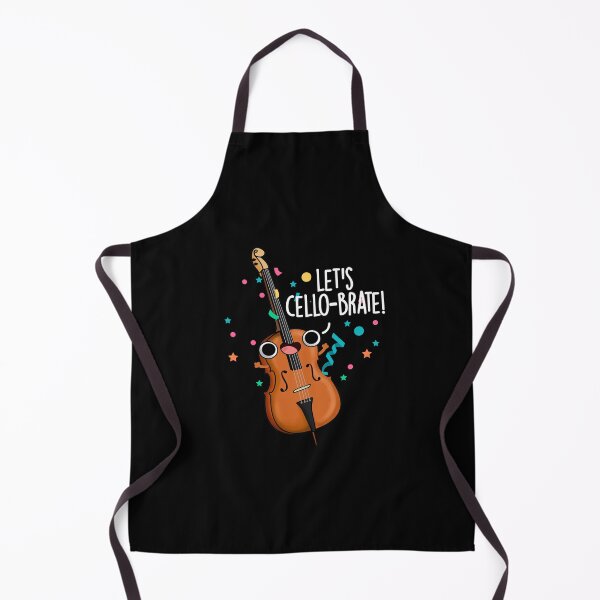 Item preview, Let's Cello-brate Funny Cello Puns (Dark BG) designed and sold by punnybone.
