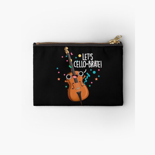 Item preview, Let's Cello-brate Funny Cello Puns (Dark BG) designed and sold by punnybone.