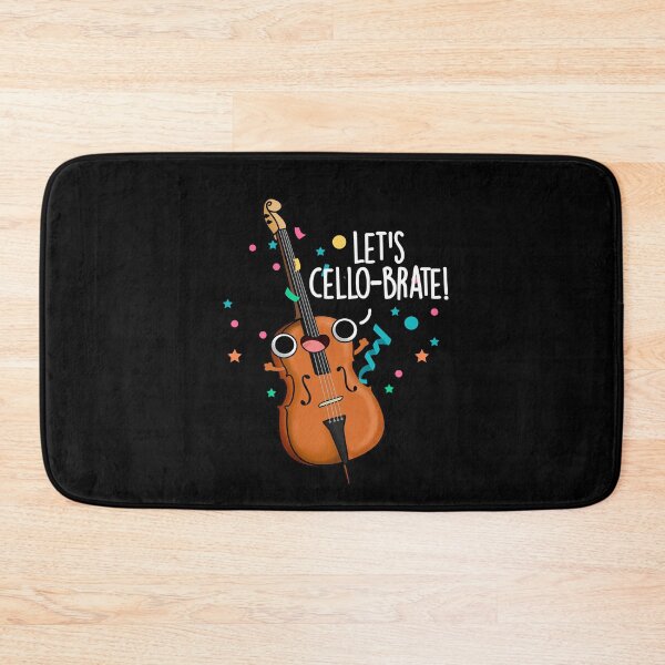 Item preview, Let's Cello-brate Funny Cello Puns (Dark BG) designed and sold by punnybone.