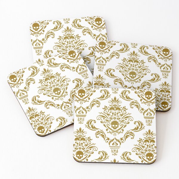 Item preview, Pirate's Life Damask Golden Square designed and sold by pirateslife.