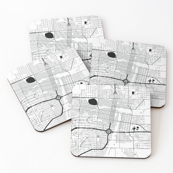 Item preview, Amarillo, Texas Street Map designed and sold by InkistPrints.