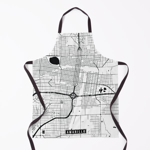 Item preview, Amarillo, Texas Street Map designed and sold by InkistPrints.