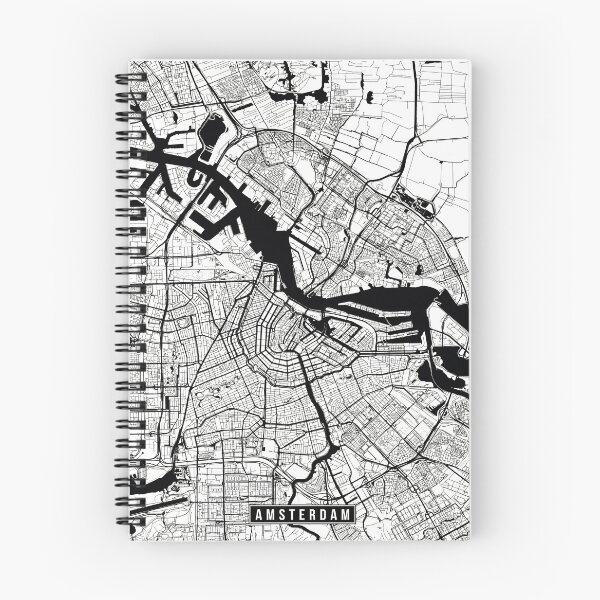 Item preview, Amsterdam, Netherlands Street Map designed and sold by InkistPrints.