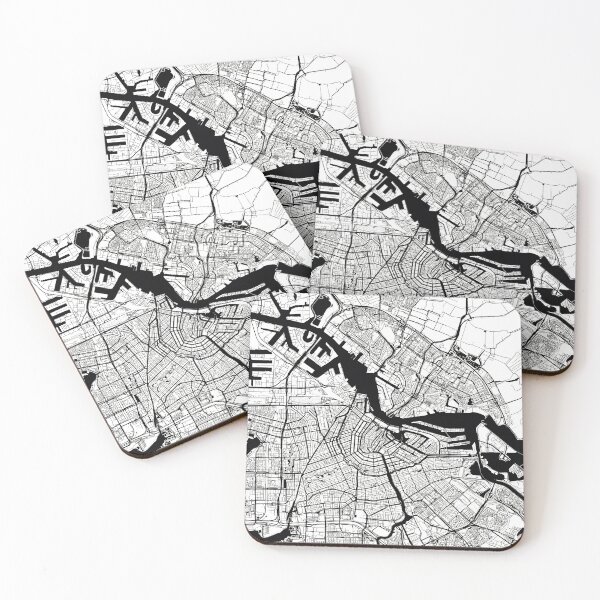 Item preview, Amsterdam, Netherlands Street Map designed and sold by InkistPrints.