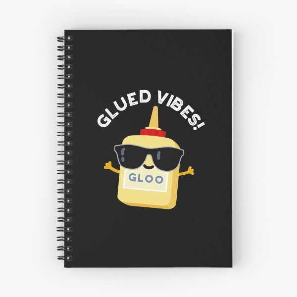 Item preview, Glued Vibes Funny Glue Puns (Dark BG) designed and sold by punnybone.