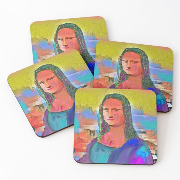 Item preview, "Mona Lisa (65)" Da Vinci's famous painting reimagined. designed and sold by thalasson.