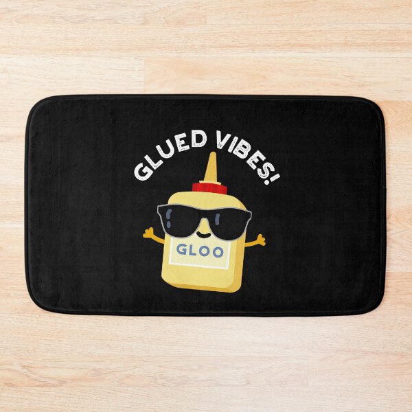 Item preview, Glued Vibes Funny Glue Puns (Dark BG) designed and sold by punnybone.