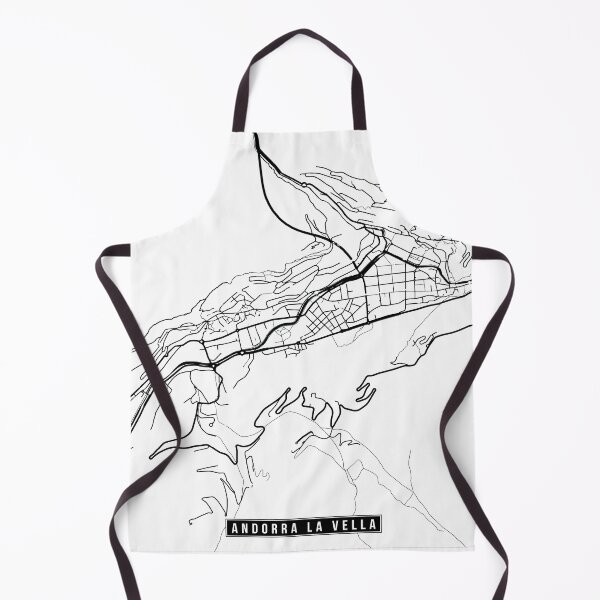 Item preview, Andorra la Vella, Andorra Street Map designed and sold by InkistPrints.