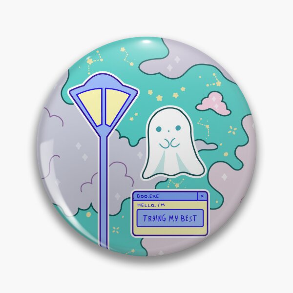 Item preview, A ghost that says: im trying my best designed and sold by Inkcapella.