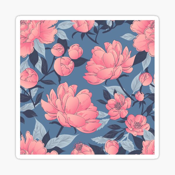 "Pink flowers bees love" Sticker for Sale by agracover Redbubble