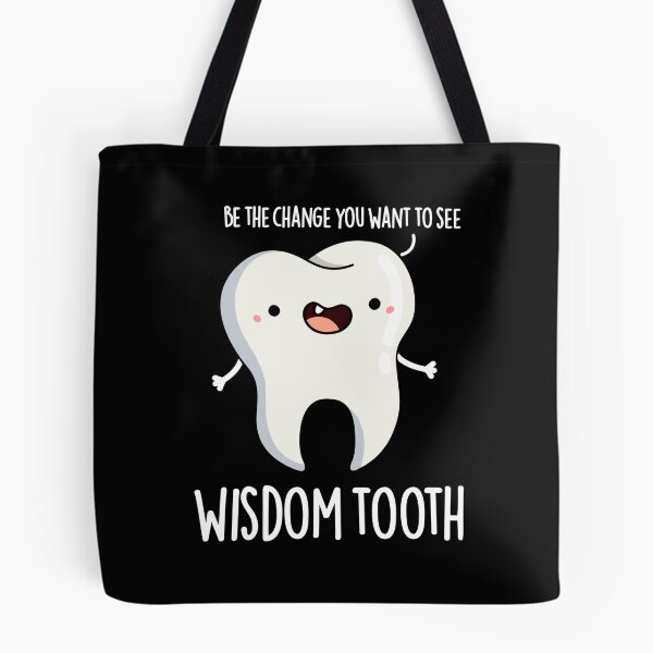 Item preview, Wisdom Tooth Funny Dental Puns (Dark BG) designed and sold by punnybone.