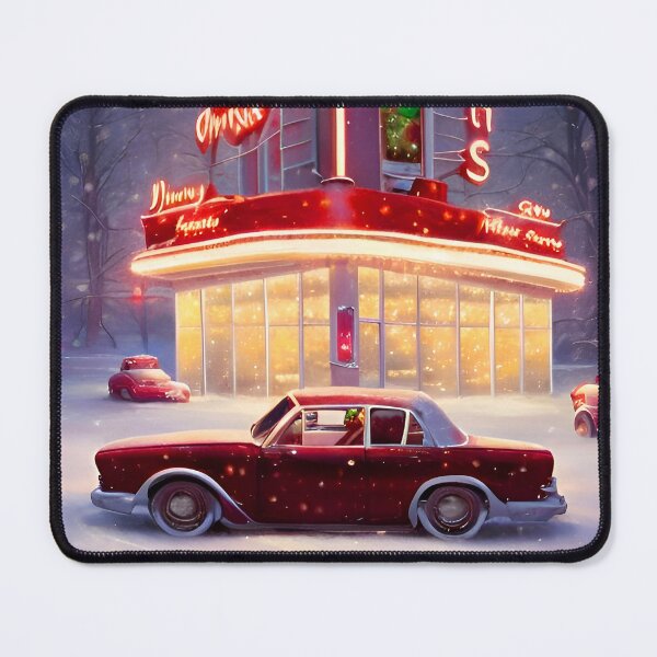 Item preview, Retro Route 66 Nostalgic Holiday Diner Cheer designed and sold by 90snerd.
