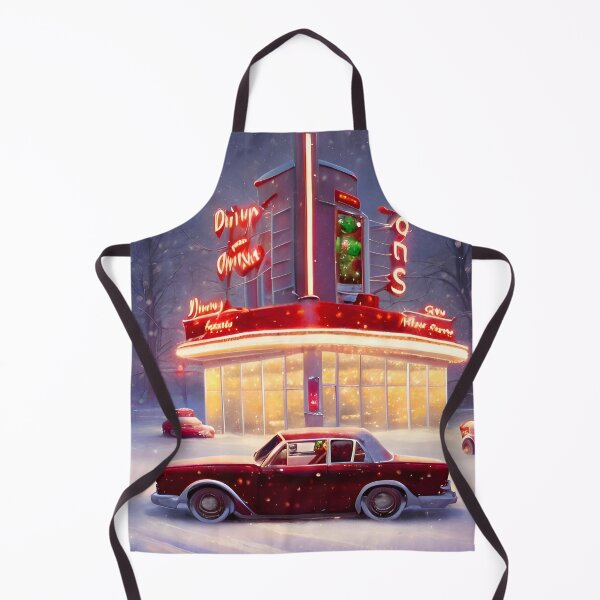 Item preview, Retro Route 66 Nostalgic Holiday Diner Cheer designed and sold by 90snerd.
