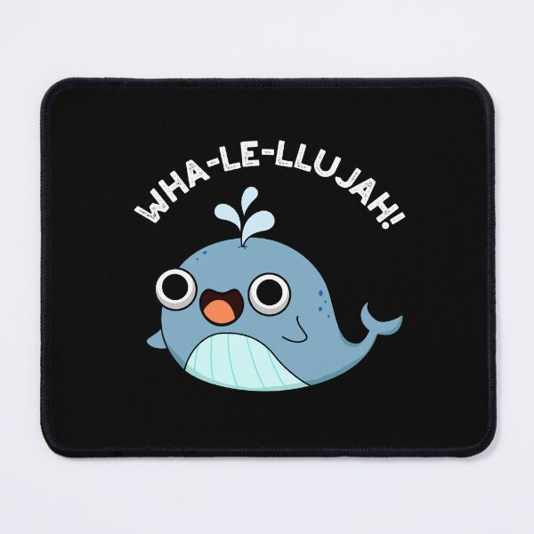 Item preview, Wha-le-llujah Funny Whale Puns (Dark BG) designed and sold by punnybone.