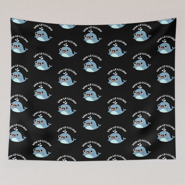 Item preview, Wha-le-llujah Funny Whale Puns (Dark BG) designed and sold by punnybone.