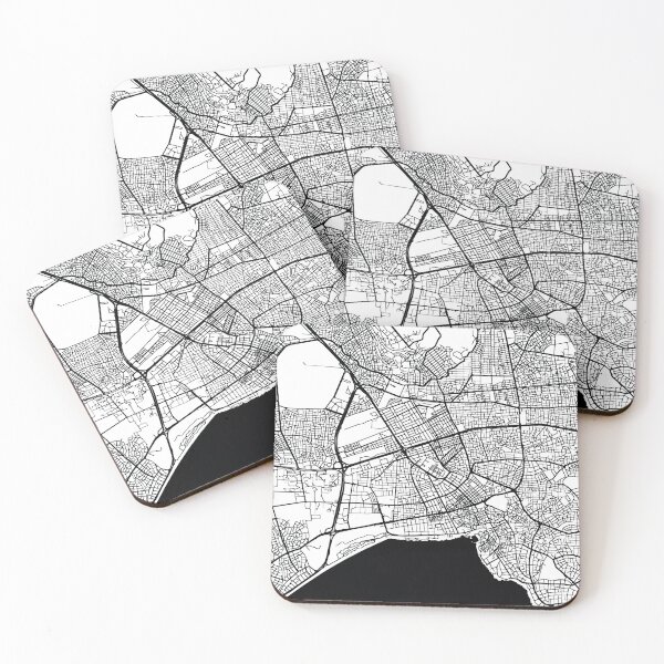 Item preview, Antalya, Turkey Street Map designed and sold by InkistPrints.