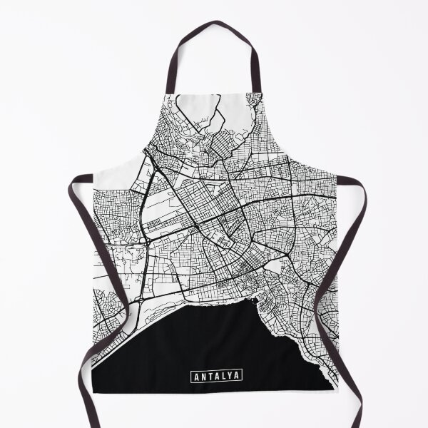 Item preview, Antalya, Turkey Street Map designed and sold by InkistPrints.