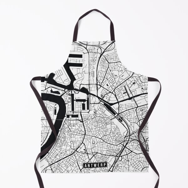 Artikelvorschau, Antwerp, Belgium Street Map entworfen und verkauft von InkistPrints.
