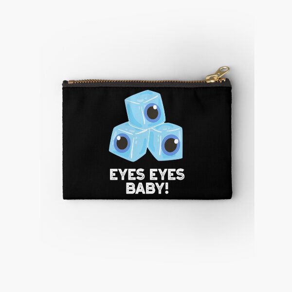 Item preview, Eyes Eyes Baby Funny Ice Puns (Dark BG) designed and sold by punnybone.