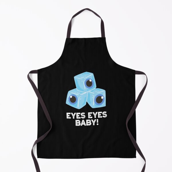 Item preview, Eyes Eyes Baby Funny Ice Puns (Dark BG) designed and sold by punnybone.