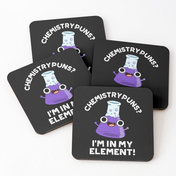 Item preview, Chemistry Puns I'm In My Element Funny Chemical Puns (Dark BG) designed and sold by punnybone.