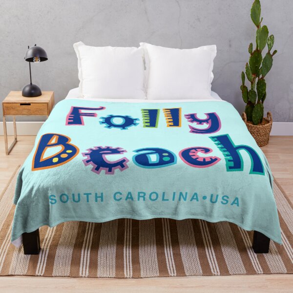 Item preview, Folly Beach South Carolina Typographic Design designed and sold by Futurebeachbum.