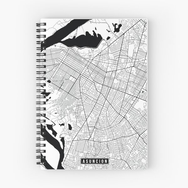 Item preview, Asuncion, Paraguay Street Map designed and sold by InkistPrints.