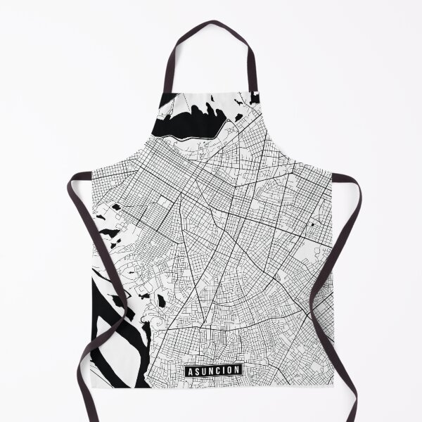Item preview, Asuncion, Paraguay Street Map designed and sold by InkistPrints.