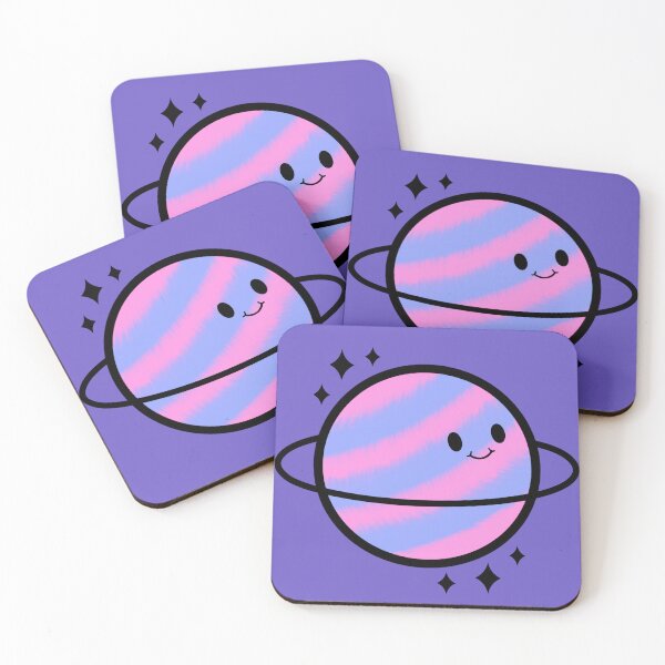 Item preview, Cute Planet - Pink & Periwinkle designed and sold by TheeForestFox Shop.