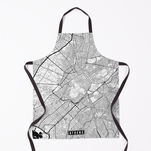 Item preview, Athens, Greece Street Map designed and sold by InkistPrints.