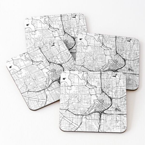 Item preview, Atlanta, Georgia Street Map designed and sold by InkistPrints.