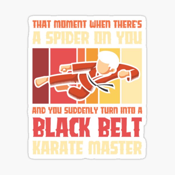 "Black Belt Karate Master" Sticker for Sale by YeddaAliyah Redbubble