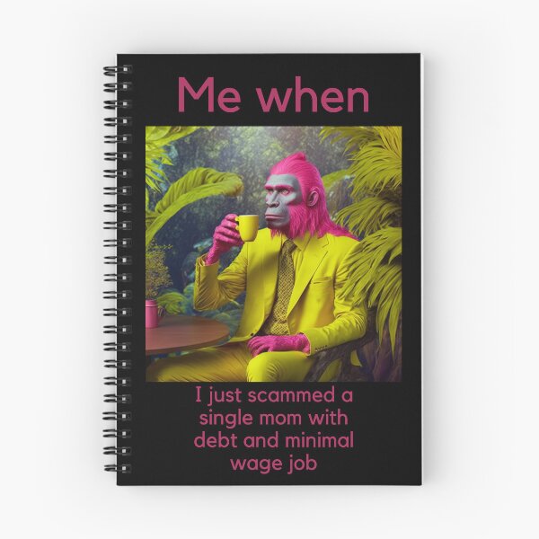Item preview, Me when i just scammed a single mom with debt and minimal wage job designed and sold by DarkAgeArt.