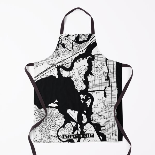Item preview, Atlantic City, New Jersey Street Map designed and sold by InkistPrints.