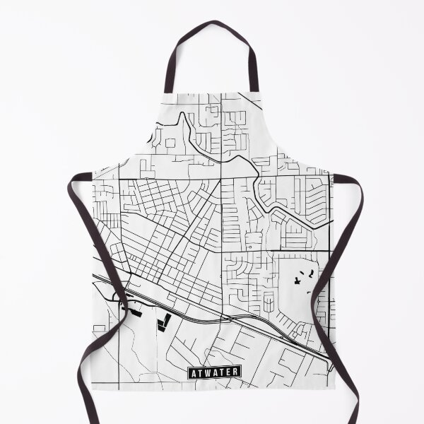 Item preview, Atwater, California Street Map designed and sold by InkistPrints.