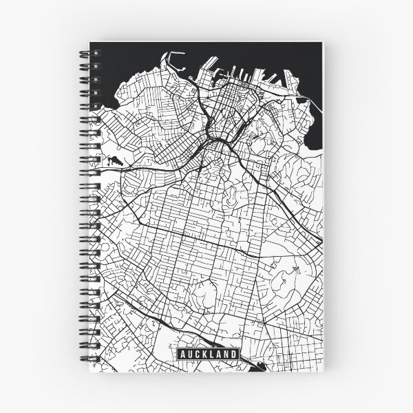 Artikelvorschau, Auckland, New Zealand Street Map entworfen und verkauft von InkistPrints.