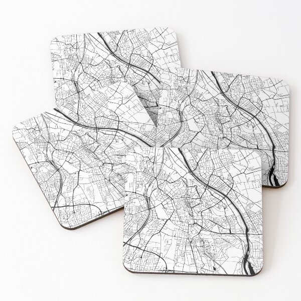 Item preview, Augsburg, Germany Street Map designed and sold by InkistPrints.