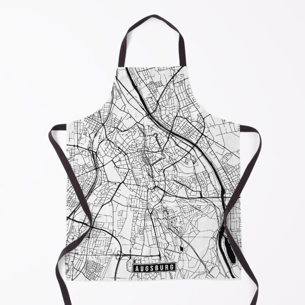 Item preview, Augsburg, Germany Street Map designed and sold by InkistPrints.
