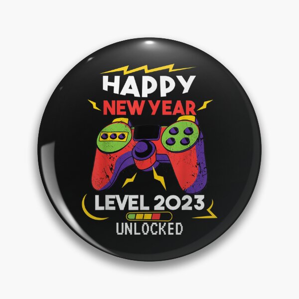 Item preview, Happy New Year Level 2023 Unlocked Video Game NYE Eve Party T-Shirt designed and sold by Baron-Hagen.