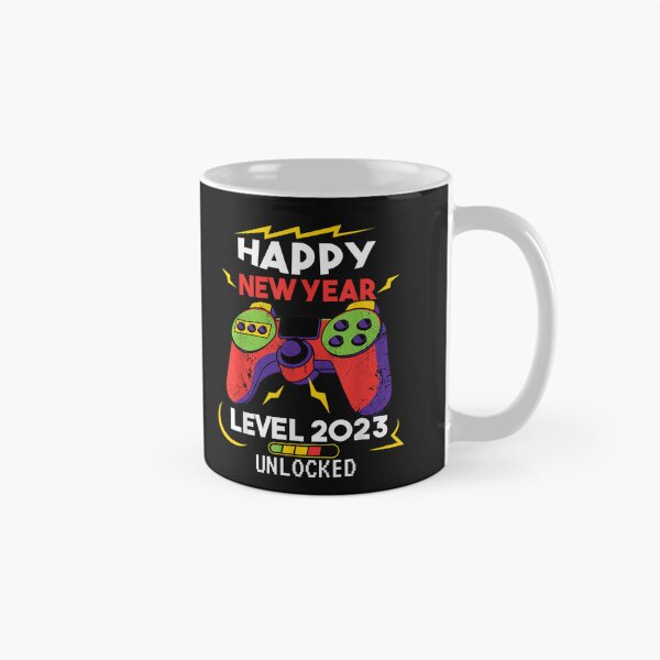 Item preview, Happy New Year Level 2023 Unlocked Video Game NYE Eve Party T-Shirt designed and sold by Baron-Hagen.