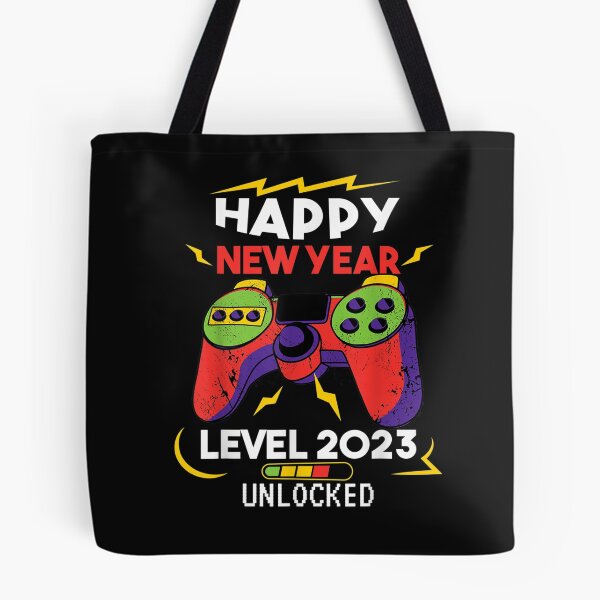 Item preview, Happy New Year Level 2023 Unlocked Video Game NYE Eve Party T-Shirt designed and sold by Baron-Hagen.