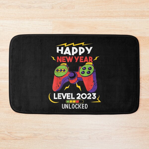 Item preview, Happy New Year Level 2023 Unlocked Video Game NYE Eve Party T-Shirt designed and sold by Baron-Hagen.
